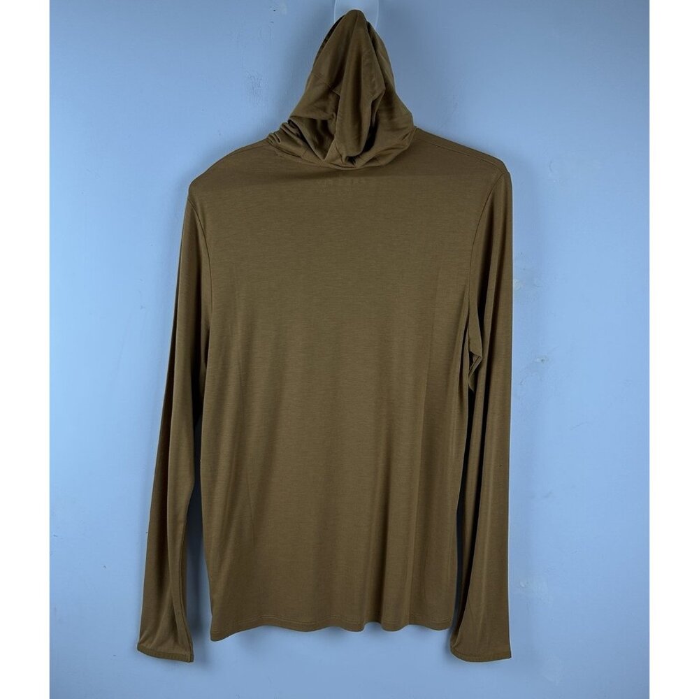 FREE FLY Mens Bamboo Shade Hoodie Long Sleeve Lightweight Russet Size Small NEW - Picture 7 of 10